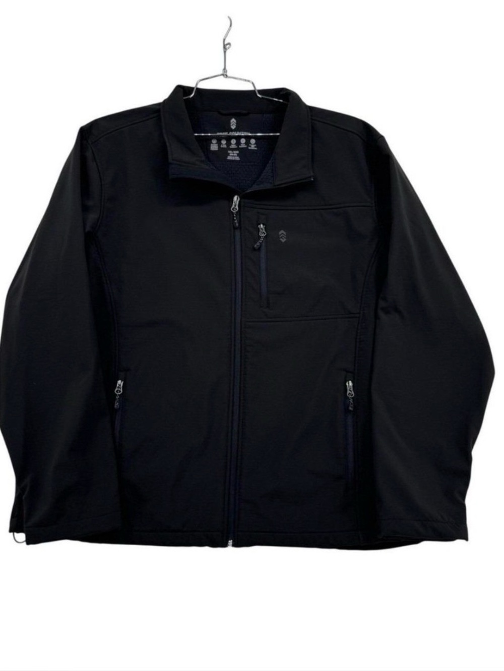 Free Country Men's Black Softshell Windbreaker Jacket